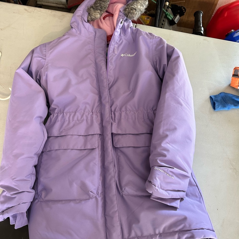 Columbia Lavender and Gray Winter Jacket